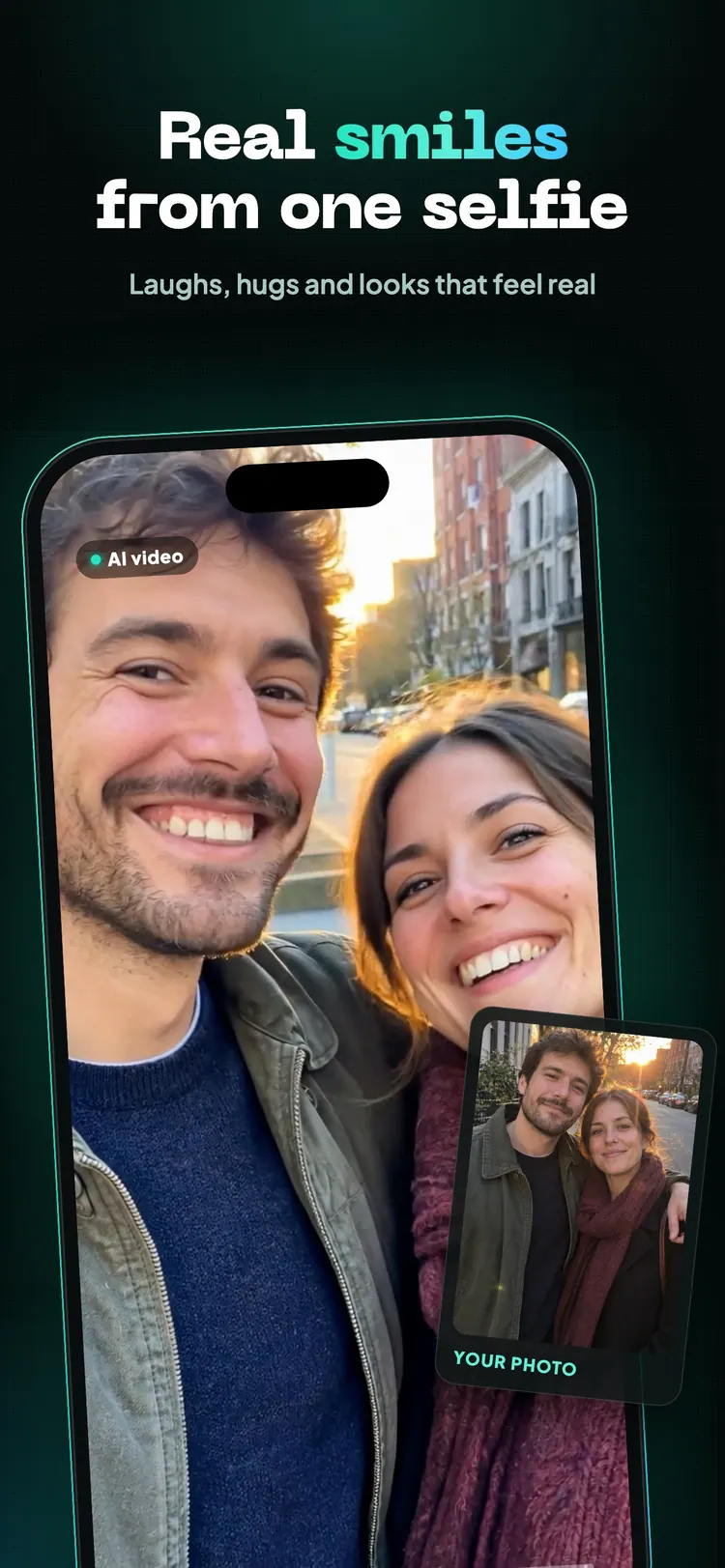 Real smiles from one selfie